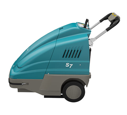 Tennant S7 | 28" Walk Behind Floor Sweeper, Battery