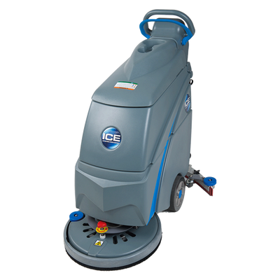 ICE i18C, Walk Behind Floor Scrubber, 17", 9 Gallon, Electric, Pad Assist, Disk, 5/5 Year Warranty