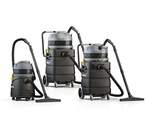 Tennant V-WD-9, V-WD-24, V-WD-24P, Shop Vac, 9, 24, or 24 Gallon, With Tool Kit, Front Mount Squeegee Optional, 1 Year Warranty