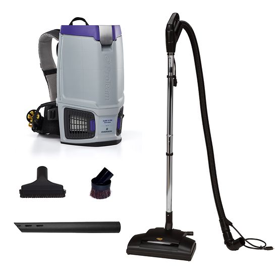 Proteam GoFit 6 PH, Backpack Vacuum, 6QT, Power Nozzle Kit, 12lbs, Electric, With Tools, HEPA, 3 Year Warranty, 107769