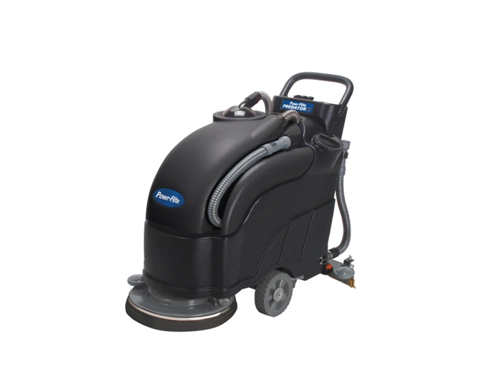 Powr-Flite Predator, Floor Scrubber, 17", 11 Gallon, Battery, Pad Assist, Disk