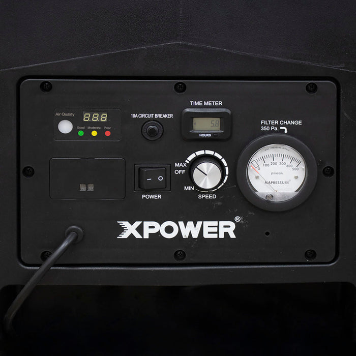 XPOWER AP-1500D, Air Scrubber, HEPA, 700 CFM, DC Motor, 45.9lbs, 4-Stage, 1.5AMPs, Air Quality Indicator