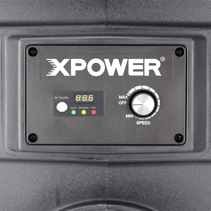 XPOWER AP-1500U DC Brushless Motor 700CFM 4-Stage Commercial UV-C light & HEPA Air Filtration System with PM2.5 Sensor