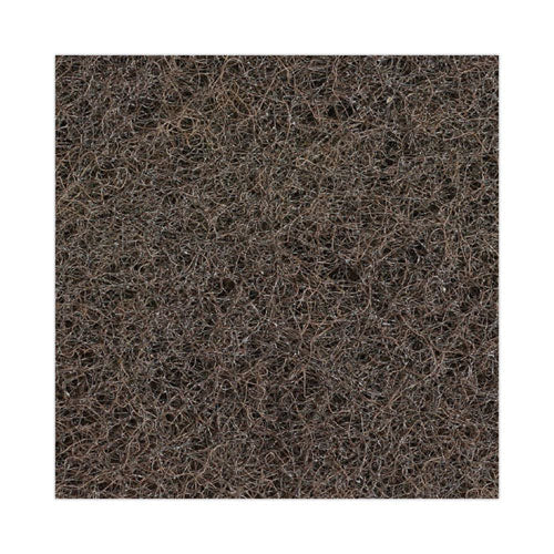 Heavy-duty Scour Pad, 4.63 X 10, Brown, 20/carton