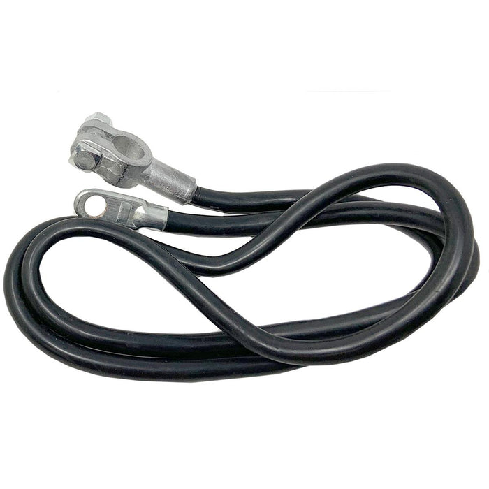 Black 46" Long, 4 Gauge Battery Cable With Eyelets And Terminals