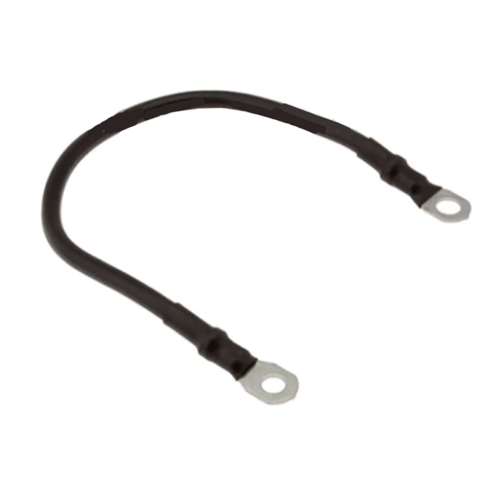 Black 14" Long, 6 Gauge Battery Cable With Eyelet Connectors