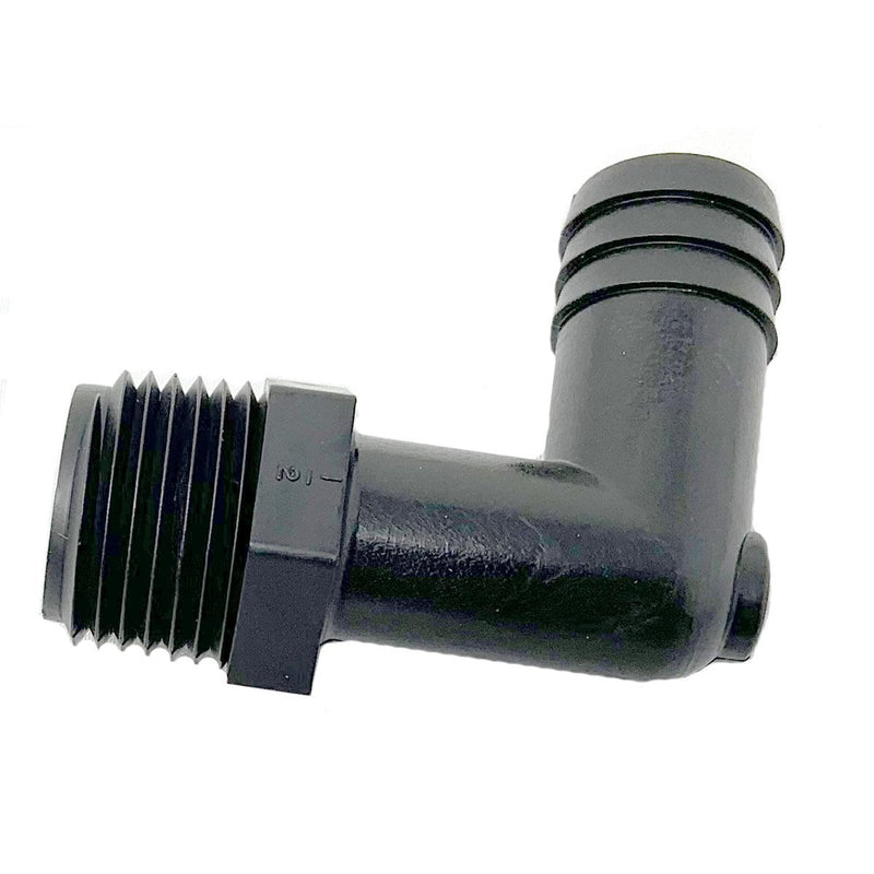 Fitting Plastic 90D Fitting, 1/2In Npt X 5/8In