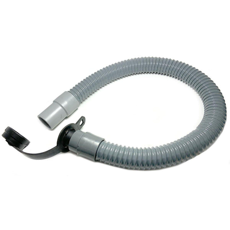Hose Assembly 36 X 1.5 Smooth Grey, Includes One 1.5" Cuff & Drain Cap