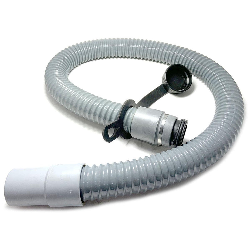 Hose Assembly 48 X 1.5 Smooth Grey, Includes One 1.5" Cuff & Drain Cap