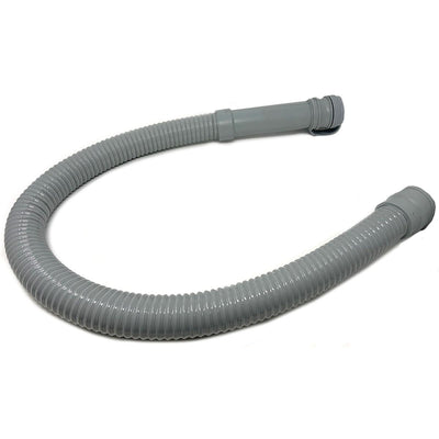 Drain Hose Assembly 2.0 X 46 Molded Hose, Grey, Includes Drain Cap With Hanging Strap