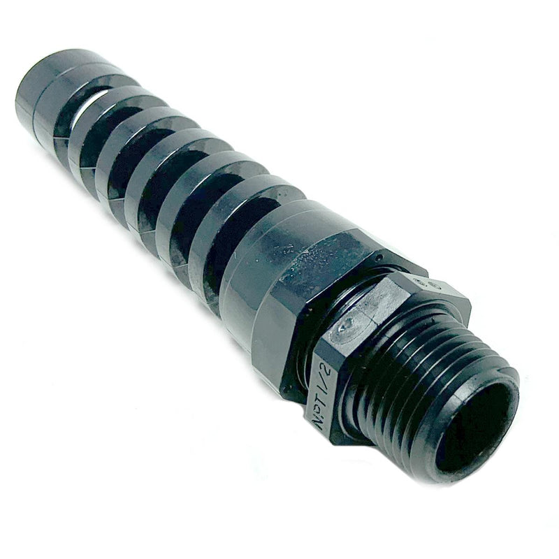 Strain Relief Black Flex, 1/2In Npt
