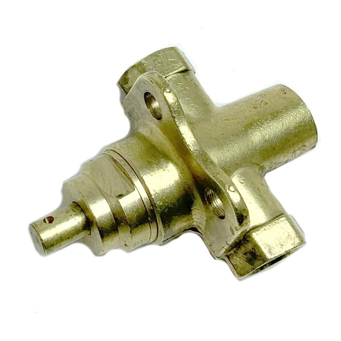 Valve Brass, .25In Three-Way, Bottom Port