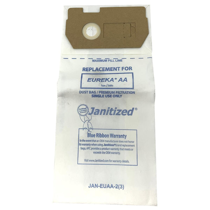 Replacement Vacuum Bags Fits Eureka Aa, 4100, 4300, 4400, 4500 (3 Pack)