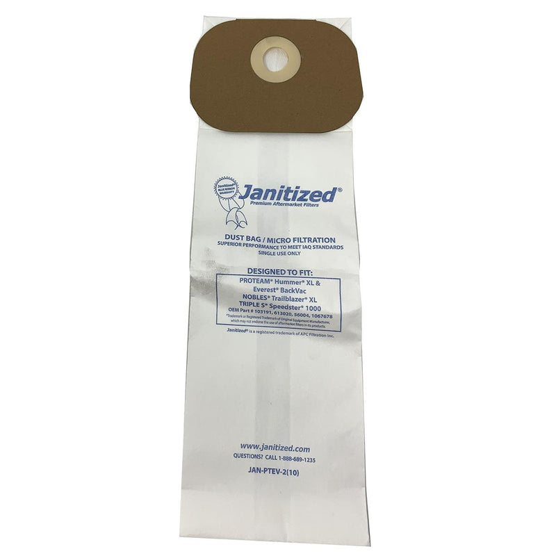 Replacement Vacuum Bags Fits Trailblazer Xl (10 Pack)