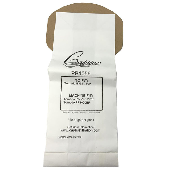 Tornado Pacvac Pv10 Replacement Vacuum Bags (10 Pack)