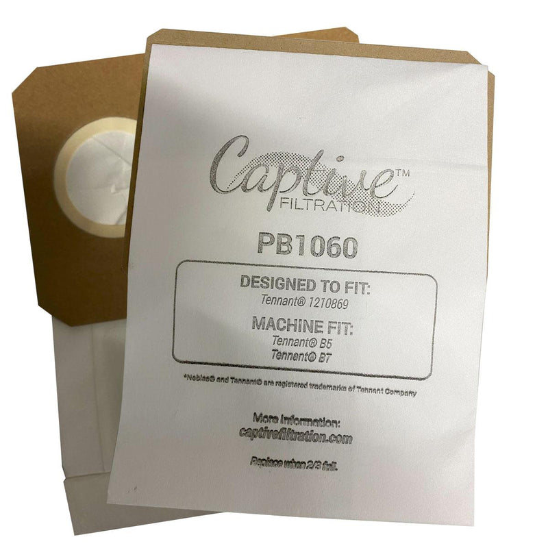 Tennant 1210869 Replacement Vacuum Bags (10 Pack)