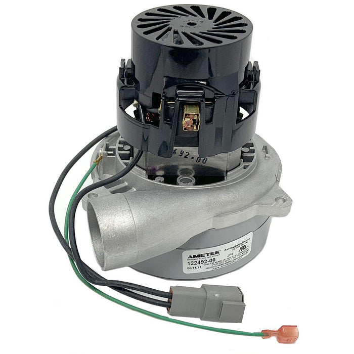 Ametek 122492-06 Vacuum Motor Tangential Discharge, 24 Volt, 2 Stage, 5.7In