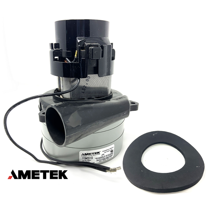 Ametek Vacuum Motor Tangential Discharge, 36 Volt, 3 Stage, 5.7In With Delphi 630 Plug And Vac Gasket