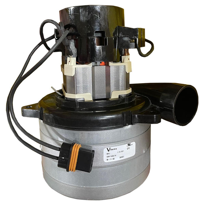 Vmax Vacuum Motor Tangential Discharge, 36 Volt, 3 Stage, 5.7In, 1.5In Inlet With Terminals