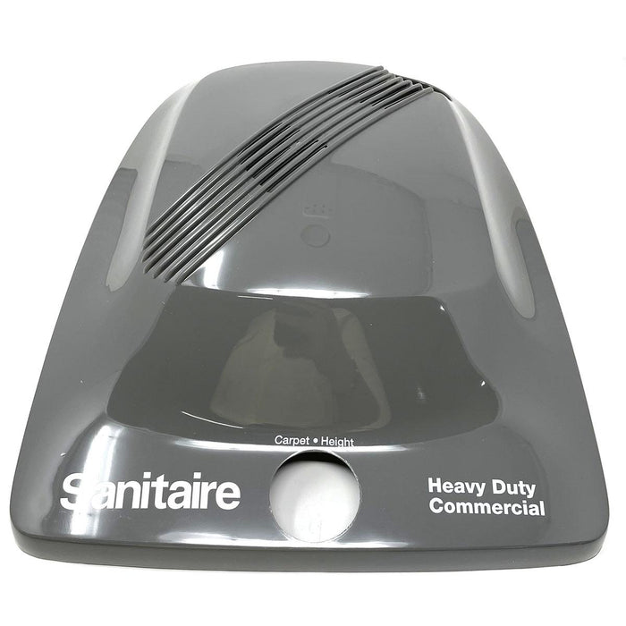 Upright Vac Hood, Plastic, Dark Gray With Decal