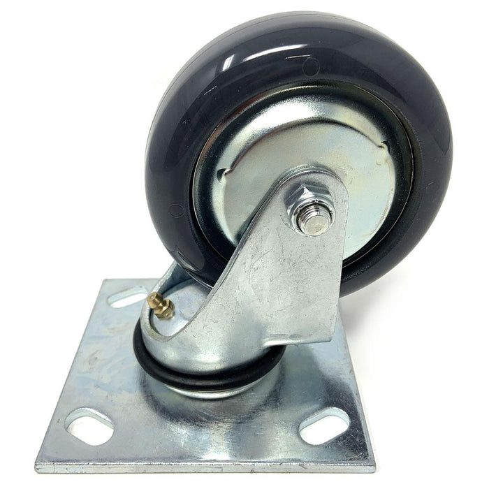 Wheel Swivel Caster Complete, 4In X 1.375In Poly On Poly