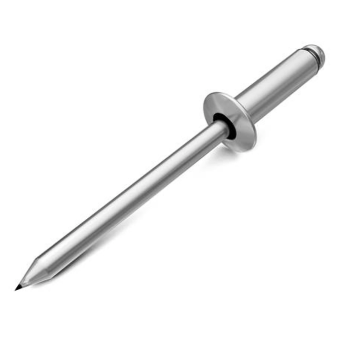 Hardware Rivet, Blind, .154In D X .55In X .38In D, Stainless Steel