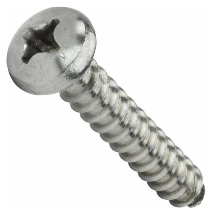 Hardware Pan Screw,10-14 X .62, Stainless Steel