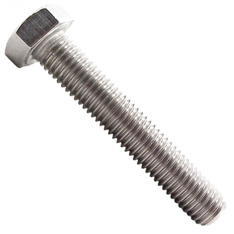 Hardware Screw, Hex 8X1.25 70In, Stainless Steel