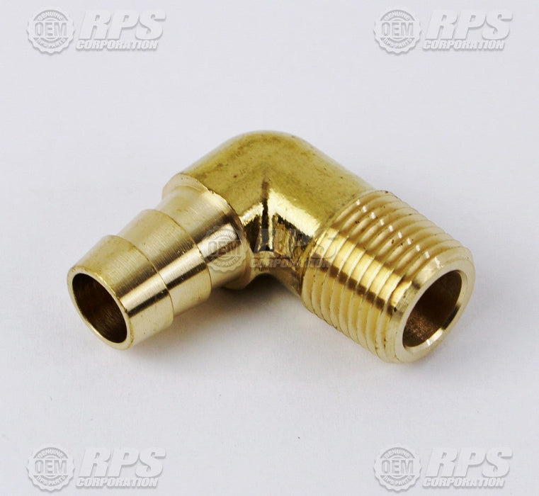 FactoryCat/Tomcat M-53525K21, Elbow,1/2"Barbx3/8"MNPT Brass