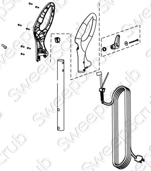 Tennant 9009010 Handle Assembly