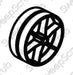 Tennant 9009037 Rear Wheel