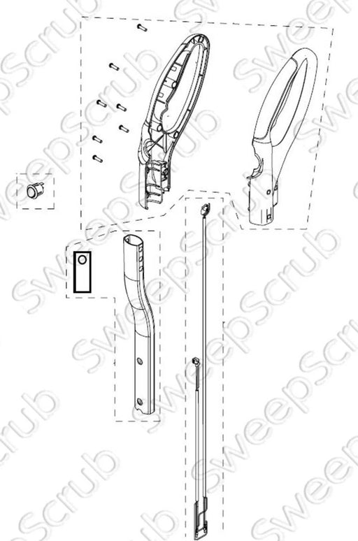 Tennant 9017521 Handle Assembly