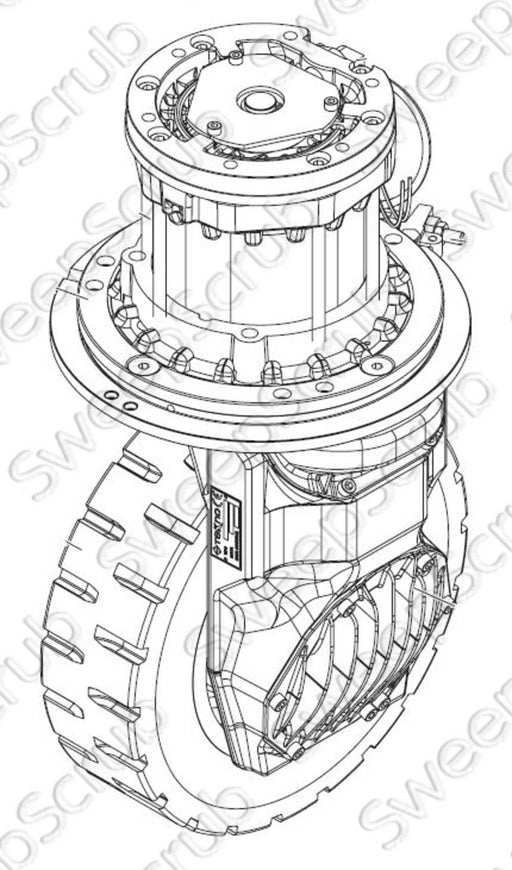 Nilfisk Advance 1467191000 Motor Wheel