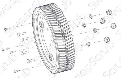 Nilfisk Advance VS13756 Wheel Kit