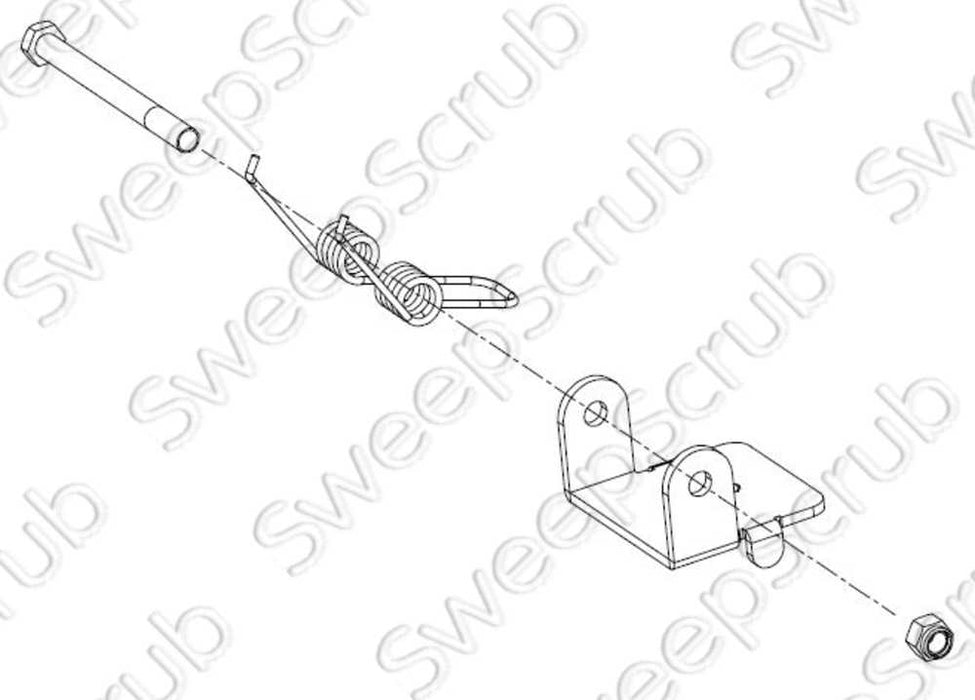 Nilfisk Advance VR26015 Squeegee Bracket