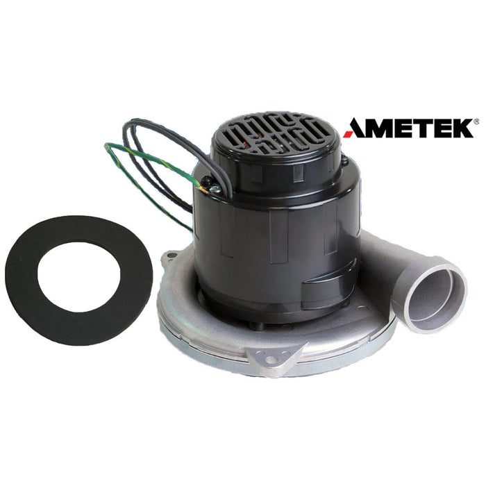 Ametek Vacuum Motor 36 Volt, 2 Stage, 6.6In, Includes Ferrite Ring And Ground Lead/Terminal, Gasket