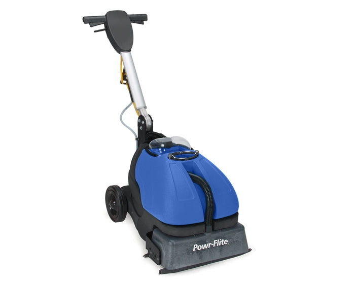 Powr-Flite Powr-Scrub, Floor Scrubber, 16", 4 Gallon, Electric, Cylindrical, Forward and Reverse