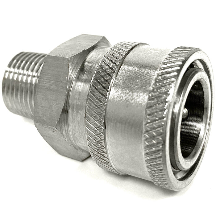 Legacy, Coupler, 1/4", Socket, Male, Stainless Steel