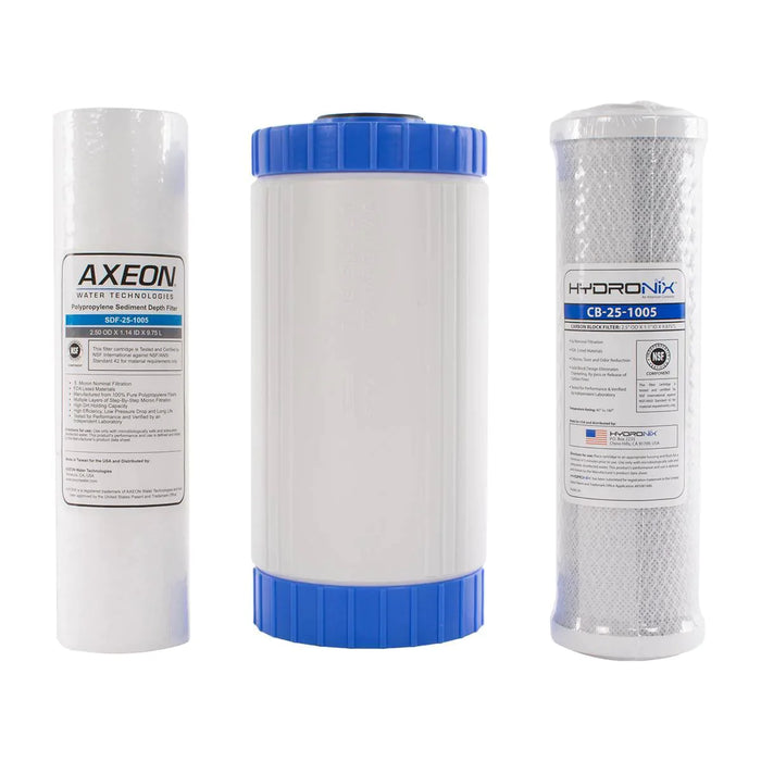 Deionized Water Filter Set for the IPC Eagle Hydro Cart - 3 Pack
