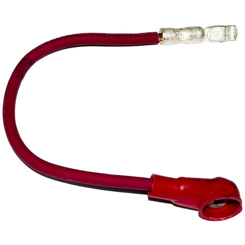 Battery Cable Eyelet To 1/0 Contact, Red 4Ga 13In