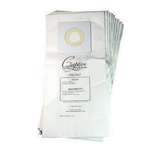 Captive Filtration Vacuum Bags Fits Windsor Wave (10 Pack)