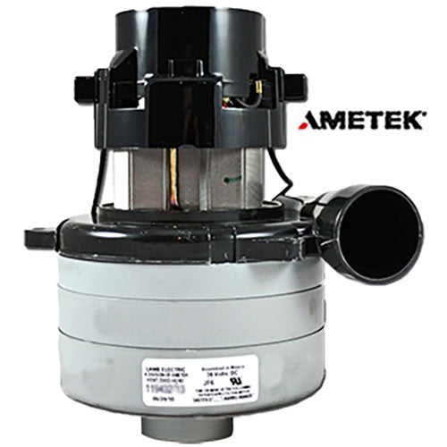 Ametek 122497-29 Vacuum Motor Tangential Discharge, 24 Volt, 3 Stage With Inlet Shell & Plug