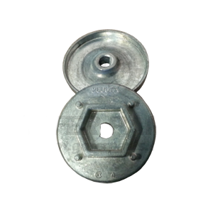 Upright Metal Hex End Cap