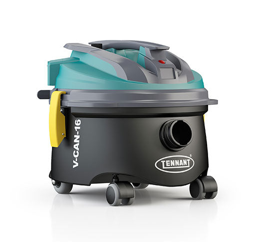 Tennant V-CAN-10 / V-CAN-12 / V-CAN-16, Canister Vacuum, 2.6, 3.2, 4.2 Gallon, 9lbs, 13lbs, 14lbs, 26', 40' Cord, Tools, With or Without HEPA